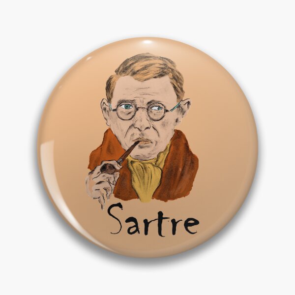 Item preview, Jean-Paul Sartre Portrait designed and sold by FULLER FACTORY.