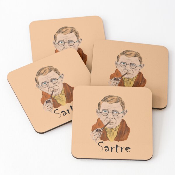 Item preview, Jean-Paul Sartre Portrait designed and sold by FULLER FACTORY.