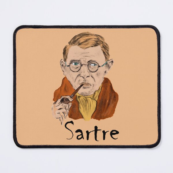 Item preview, Jean-Paul Sartre Portrait designed and sold by FULLER FACTORY.