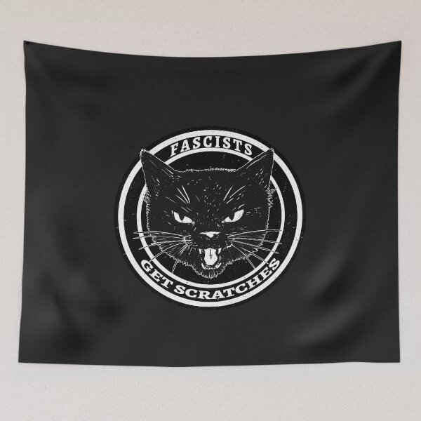 Item preview, Fascists Get Scratches Cat Logo designed and sold by lauragraves.