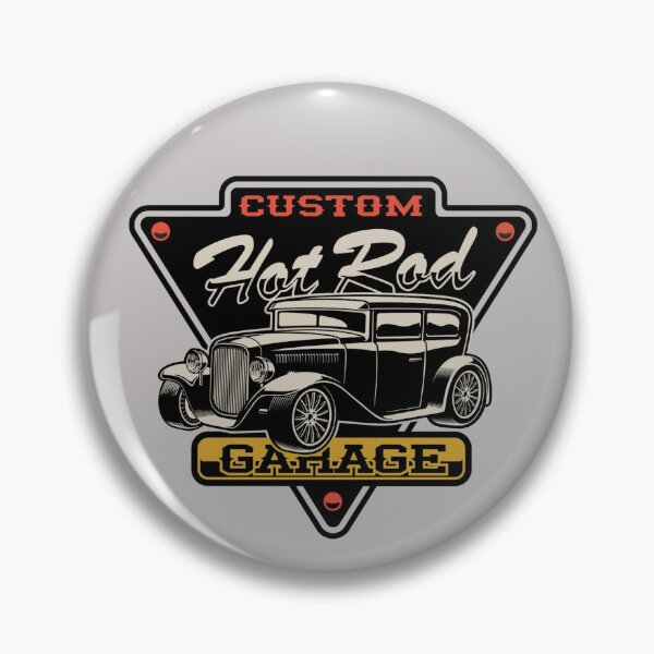 Item preview, Custom Hot Rod Garage – Classic Vintage Car Design designed and sold by MuninosShop.