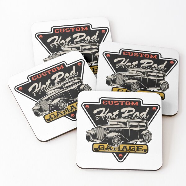 Item preview, Custom Hot Rod Garage – Classic Vintage Car Design designed and sold by MuninosShop.