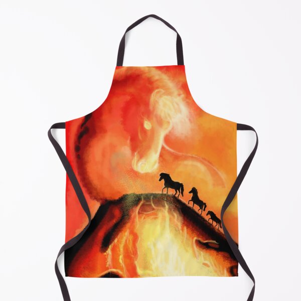 Item preview, Fire Horse 2, hand painted picture designed and sold by AK-Hevonen.