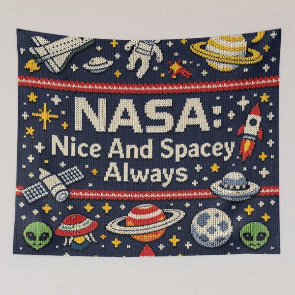 Item preview, NASA: Nice And Spacey Always Knit Design designed and sold by Mauswohn.