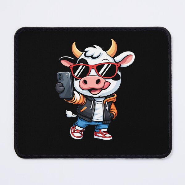 Item preview, Selfie Influencer Cow – Funny Cute Cow with Smartphone | Trendy Cartoon Design designed and sold by ColorSplash123.
