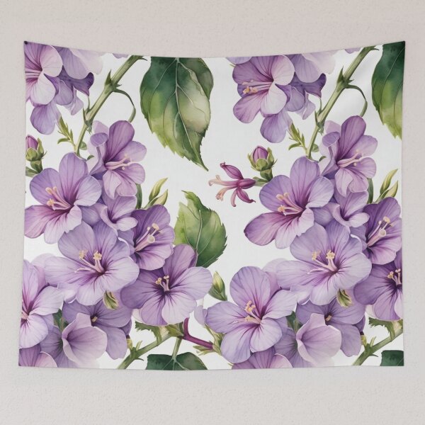 Item preview,  Soft Lilac Malva Floral Seamless Watercolor Pattern designed and sold by sana designer.
