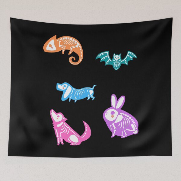 Item preview, Colorful X Ray Animal Skeletons designed and sold by imvgjodtquw7.
