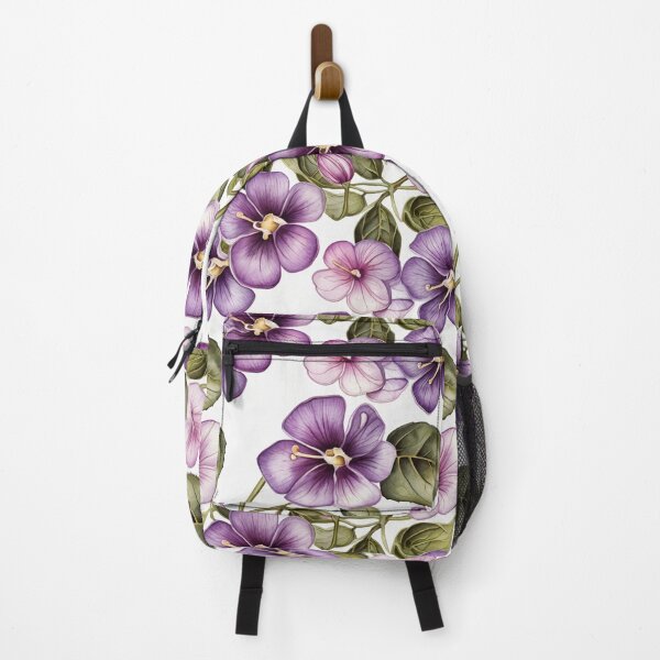 Item preview, Botanical Lilac Malva Flower Seamless Pattern designed and sold by sana designer.