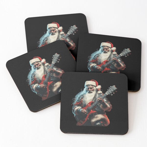Item preview, Heavy Metal Christmas Metalhead Santa Guitarist designed and sold by Issorrisi.
