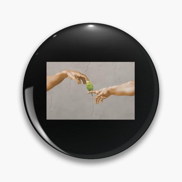 Item preview, Creation Of Adam Parody Budgerigar designed and sold by imvgjodtquw7.
