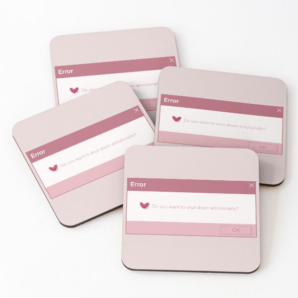 Item preview, Error Message Emotional Shutdown  designed and sold by ellealsopaints.