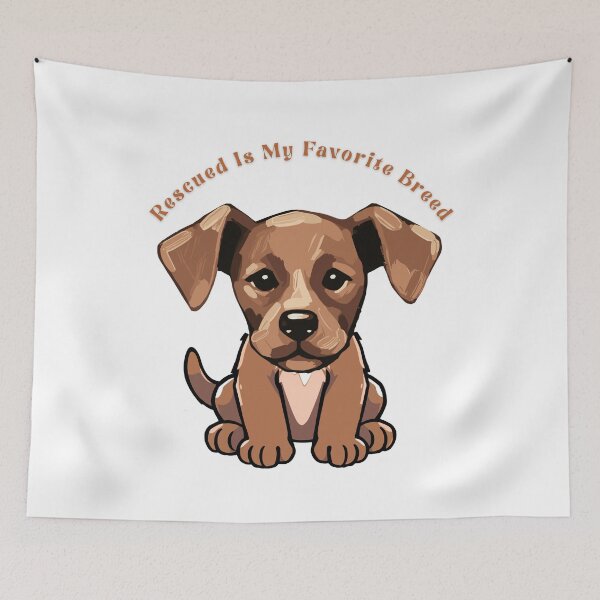 Item preview, Rescued Is My Favorite Breed Dog designed and sold by AnaPixMar.