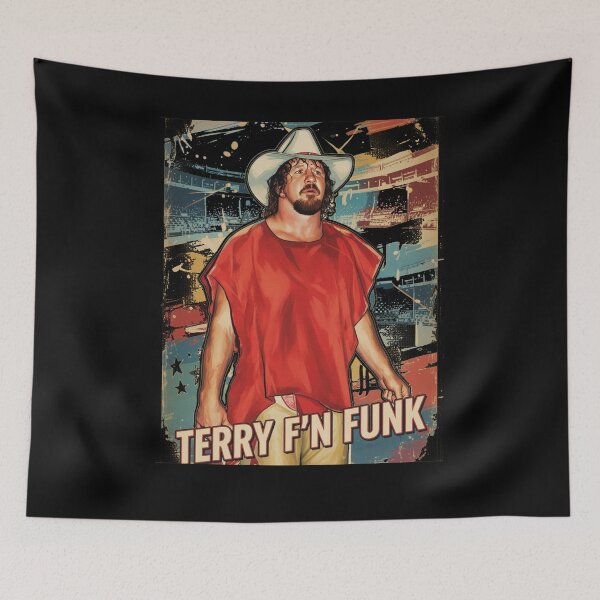 Item preview, Terry Funk Vintage Wrestling Art Poster | Hardcore Legend Retro Pro Wrestling Design designed and sold by The Irish Whip.