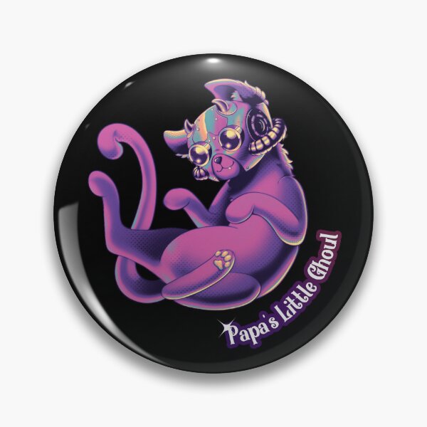 Item preview, Papa's Little Ghoul - Ghost Sticker (pink version) designed and sold by FangsGhostV.