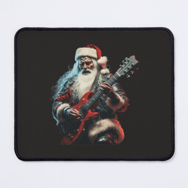 Item preview, Heavy Metal Christmas Metalhead Santa Guitarist designed and sold by xyiyx.