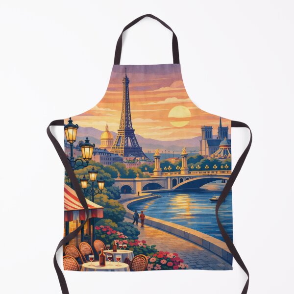 Item preview, Paris at Sunset - Postcard Illustration designed and sold by MatthewHeights.