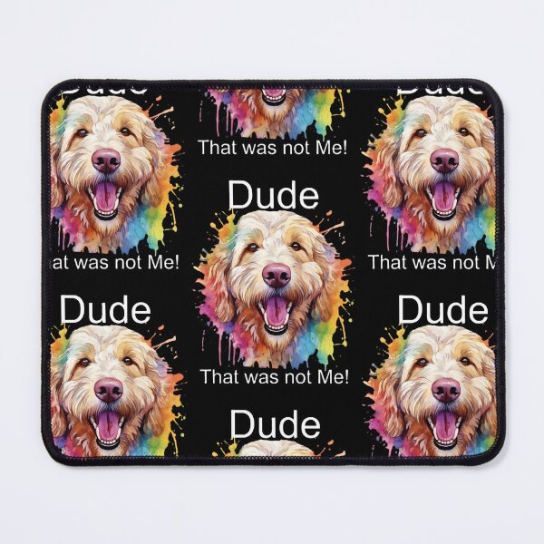 Item preview, Funny Painted Dog Golden Doodle Comedy T-Shirt Tee designed and sold by FunnyTeeShirtuk.