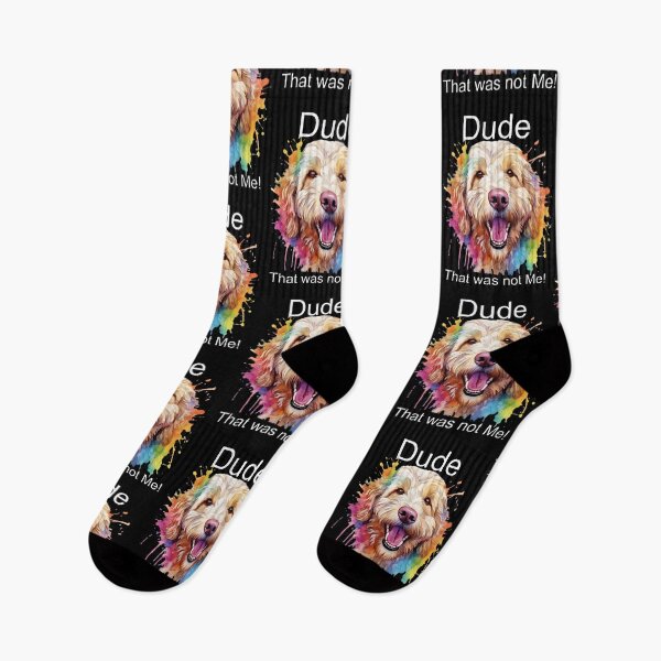 Item preview, Funny Painted Dog Golden Doodle Comedy T-Shirt Tee designed and sold by FunnyTeeShirtuk.