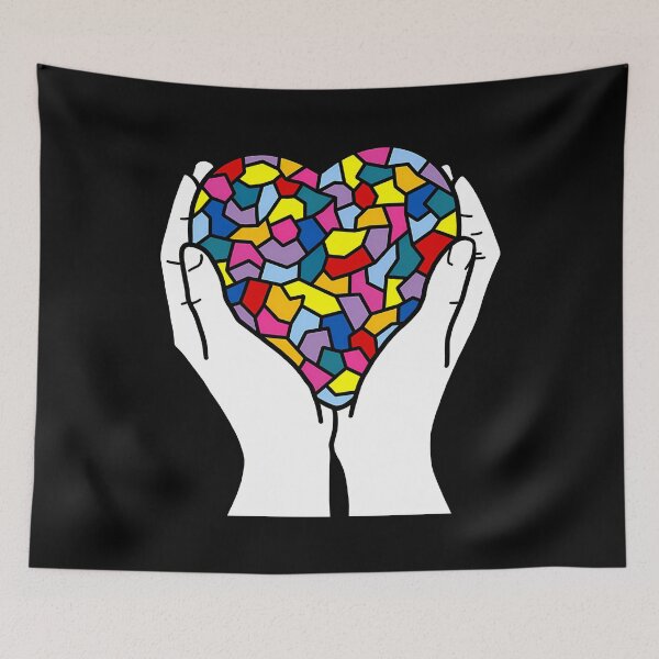 Item preview, Holding Your Heart DID Awareness Art designed and sold by imvgjodtquw7.