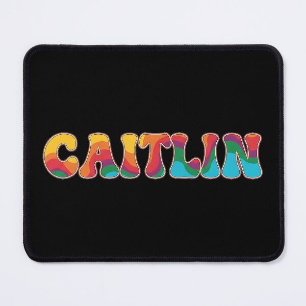 Item preview, ❤️ Caitlin Personalized Name Wavy Retro Shirt, Coffee Mug, Sticker Gift designed and sold by HelixPedia.