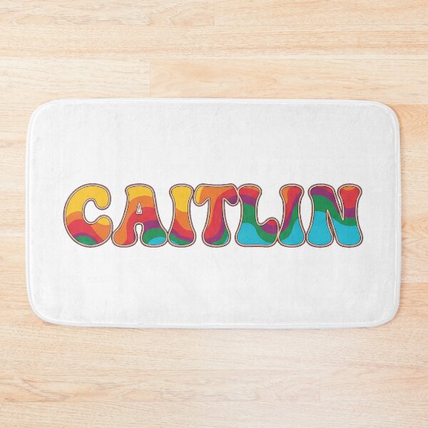 Item preview, ❤️ Caitlin Personalized Name Wavy Retro Shirt, Coffee Mug, Sticker Gift designed and sold by HelixPedia.