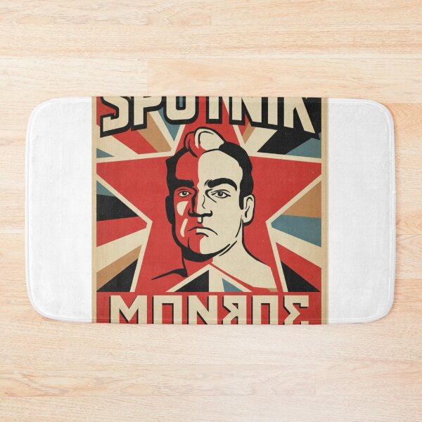 Item preview, Sputnik Monroe Tribute Poster | Vintage Soviet Style 1950s Wrestler Civil Rights Icon Art Print designed and sold by The Irish Whip.
