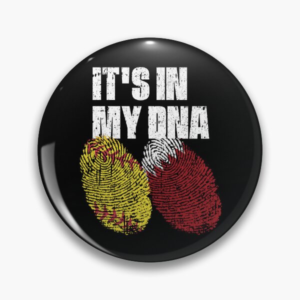 Item preview, IT'S IN MY DNA Softball - Bahrain Flag Fingerprint  designed and sold by CosmoKitsch.