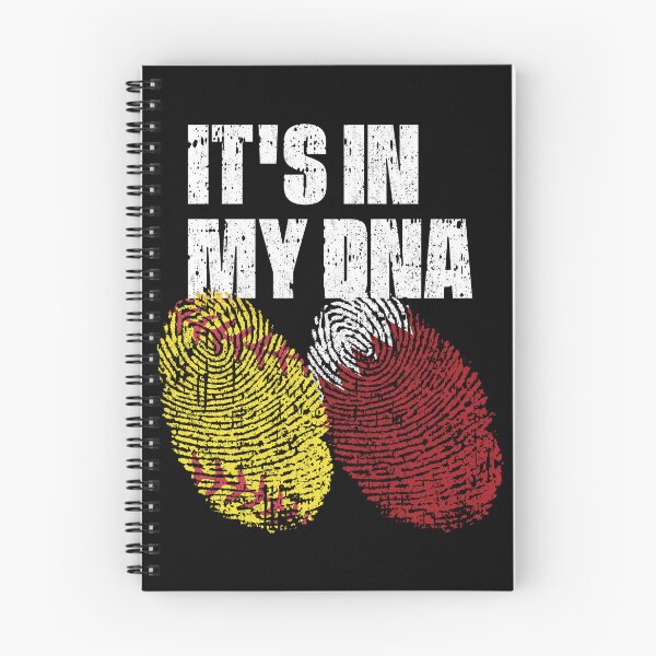 Item preview, IT'S IN MY DNA Softball - Bahrain Flag Fingerprint  designed and sold by CosmoKitsch.