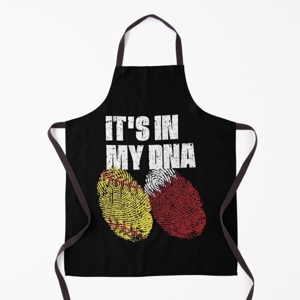 Item preview, IT'S IN MY DNA Softball - Bahrain Flag Fingerprint designed and sold by CosmoKitsch.