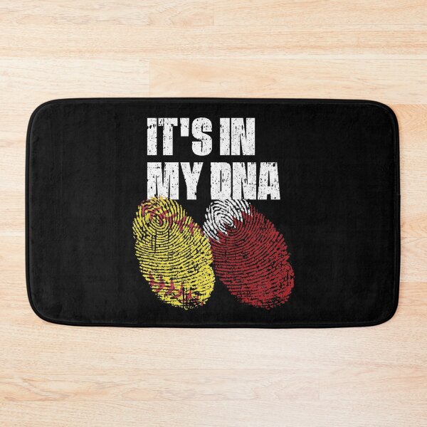 Item preview, IT'S IN MY DNA Softball - Bahrain Flag Fingerprint  designed and sold by CosmoKitsch.