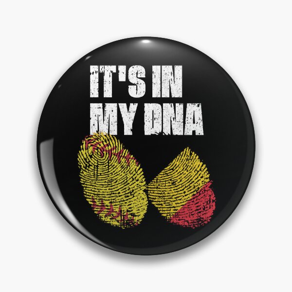 Item preview, IT'S IN MY DNA Softball - Belgium Flag Fingerprint  designed and sold by CosmoKitsch.