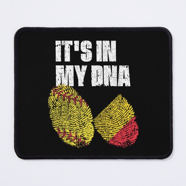 Item preview, IT'S IN MY DNA Softball - Belgium Flag Fingerprint designed and sold by CosmoKitsch.