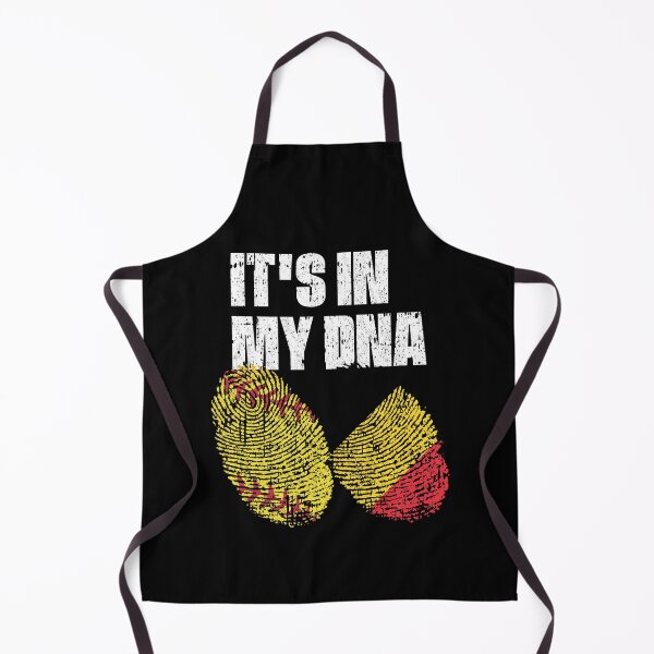 Item preview, IT'S IN MY DNA Softball - Belgium Flag Fingerprint designed and sold by CosmoKitsch.