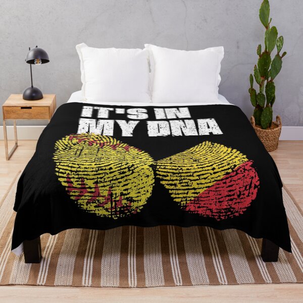 Item preview, IT'S IN MY DNA Softball - Belgium Flag Fingerprint designed and sold by CosmoKitsch.