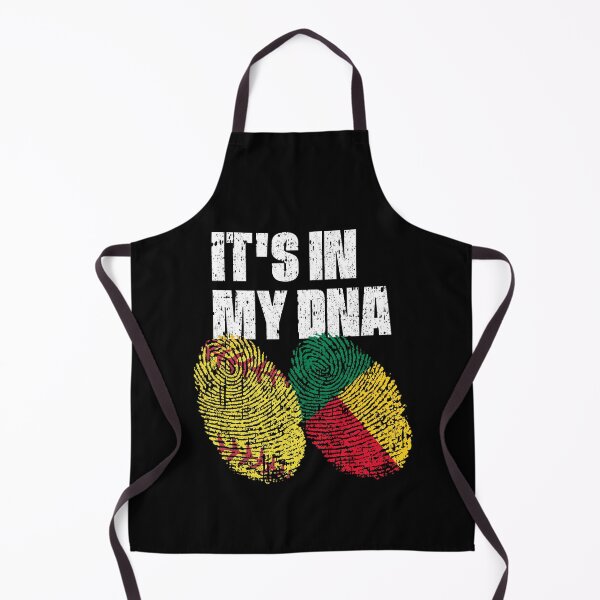 Item preview, IT'S IN MY DNA Softball - Benin Flag Fingerprint designed and sold by CosmoKitsch.