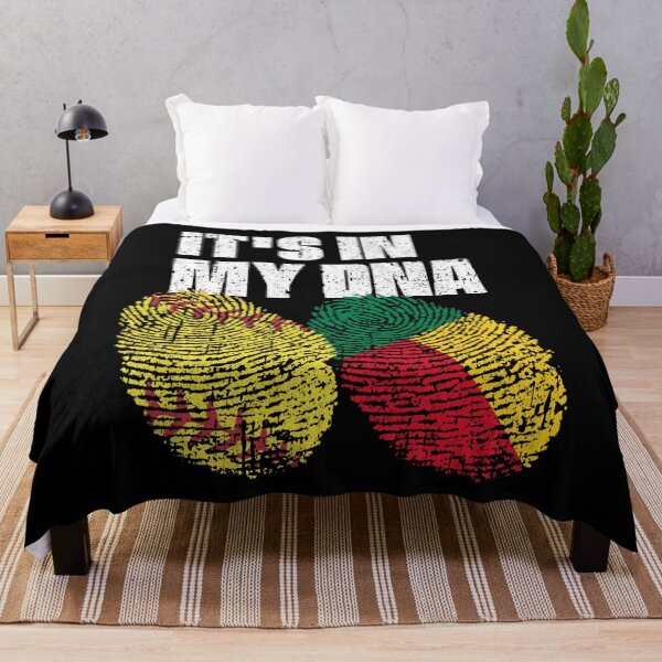 Item preview, IT'S IN MY DNA Softball - Benin Flag Fingerprint designed and sold by CosmoKitsch.