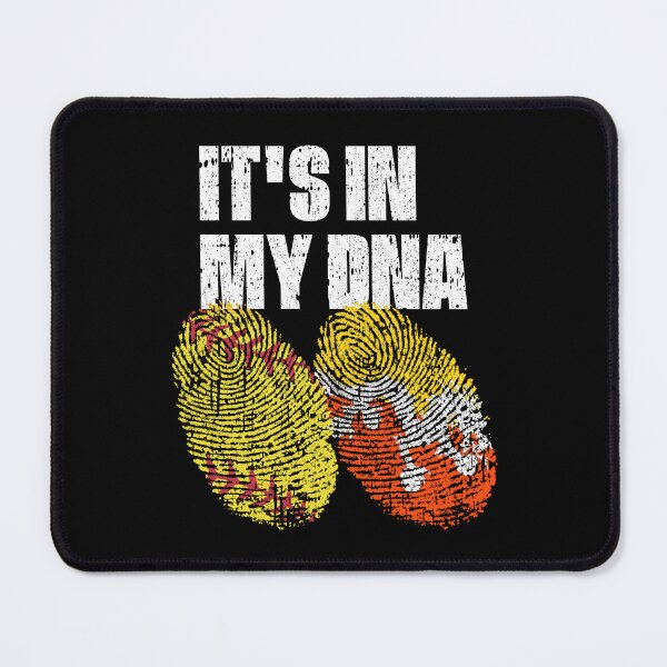 Item preview, IT'S IN MY DNA Softball - Bhutan Flag Fingerprint designed and sold by CosmoKitsch.