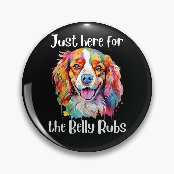 Item preview, Funny Painted Dog King Charles Spaniel T-Shirt Tee designed and sold by FunnyTeeShirtuk.