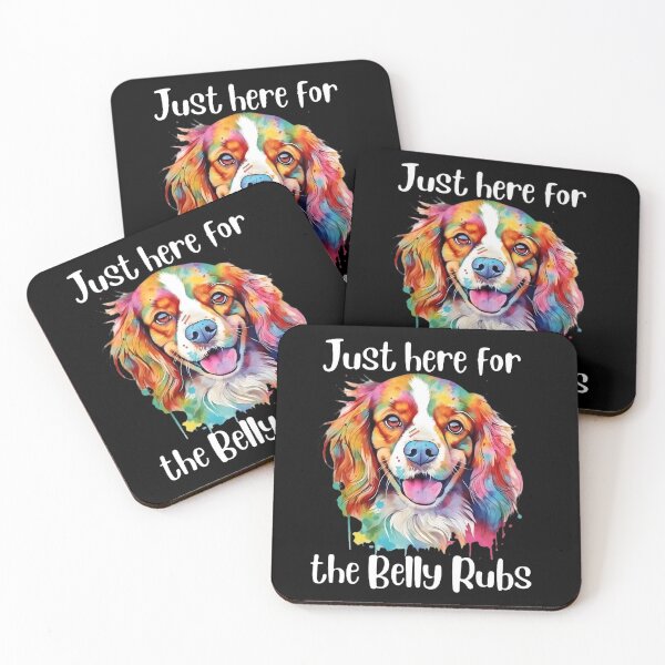 Item preview, Funny Painted Dog King Charles Spaniel T-Shirt Tee designed and sold by FunnyTeeShirtuk.