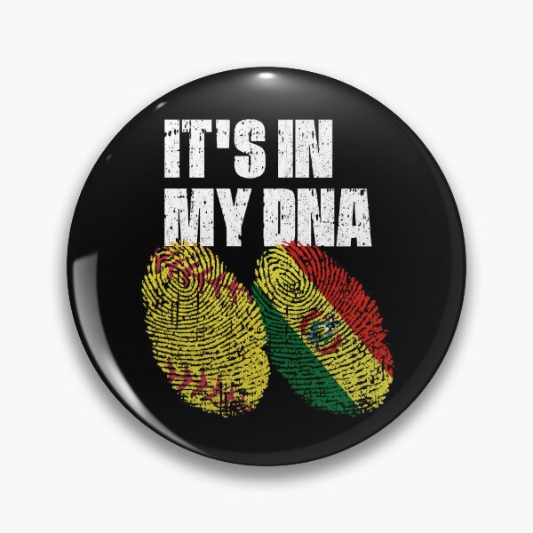 Item preview, IT'S IN MY DNA Softball - Bolivia Flag Fingerprint  designed and sold by CosmoKitsch.