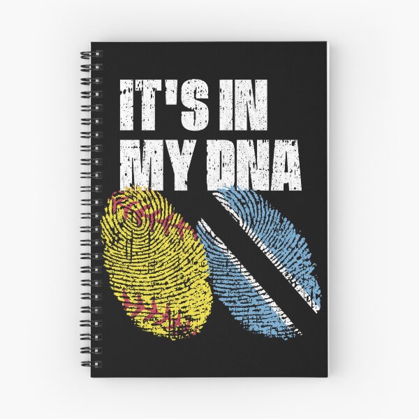 Item preview, IT'S IN MY DNA Softball - Botswana Flag Fingerprint  designed and sold by CosmoKitsch.
