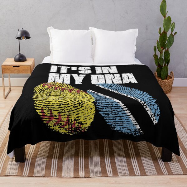 Item preview, IT'S IN MY DNA Softball - Botswana Flag Fingerprint  designed and sold by CosmoKitsch.