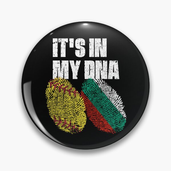 Item preview, IT'S IN MY DNA Softball - Bulgaria Flag Fingerprint  designed and sold by CosmoKitsch.