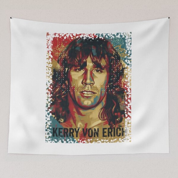 Item preview, Kerry Von Erich Pop Art Poster | Texas Tornado Wrestling Legend Tribute Artwork designed and sold by The Irish Whip.