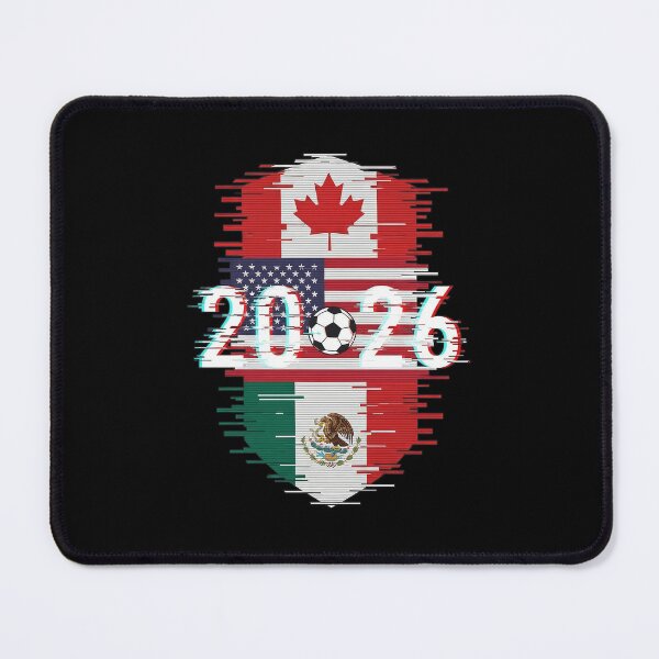 Item preview, Glitched United 2026 - North America Emblem designed and sold by PrintPulseVibe.