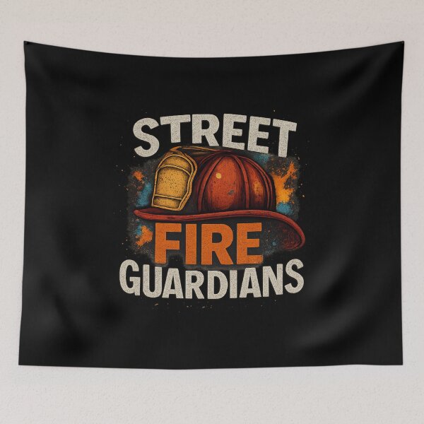Item preview, Street Fire Guardians - Graffiti Firefighter Helmet Streetwear Design designed and sold by MKreative Studio.