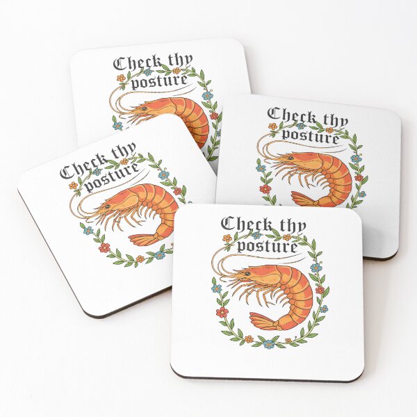 Item preview, Check Thy Posture Medieval Shrimp designed and sold by krystalRomanart.