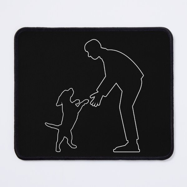 Item preview, Minimal Man and Dog Silhouette designed and sold by AnaPixMar.