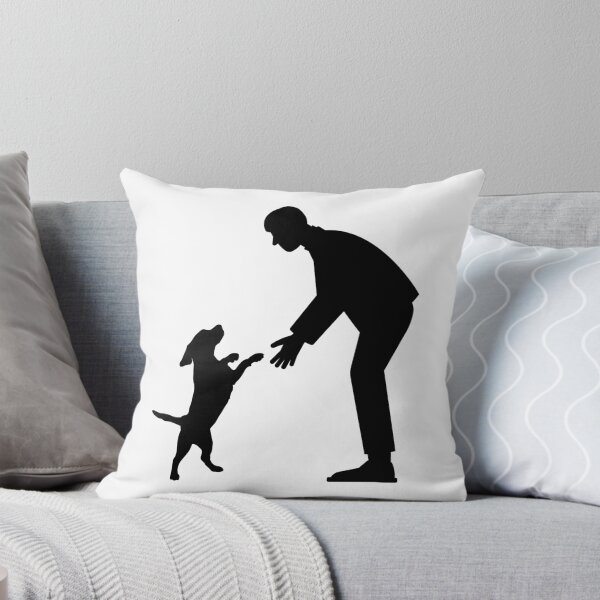 Item preview, Minimal Man and Dog Silhouette designed and sold by AnaPixMar.