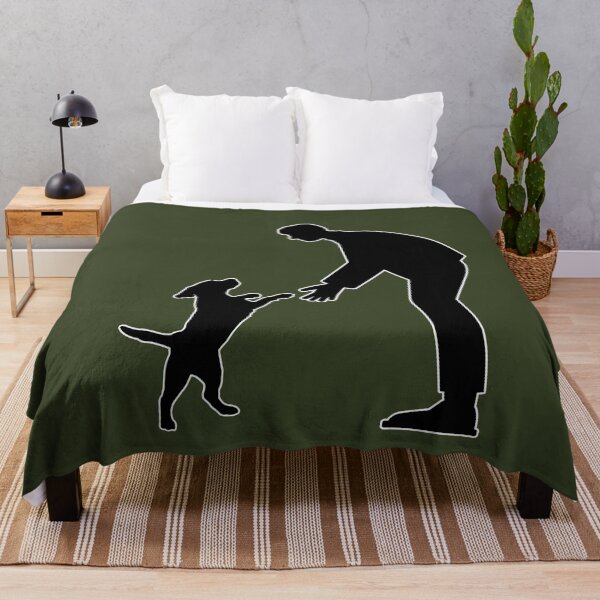 Item preview, Minimal Man and Dog Silhouette designed and sold by AnaPixMar.
